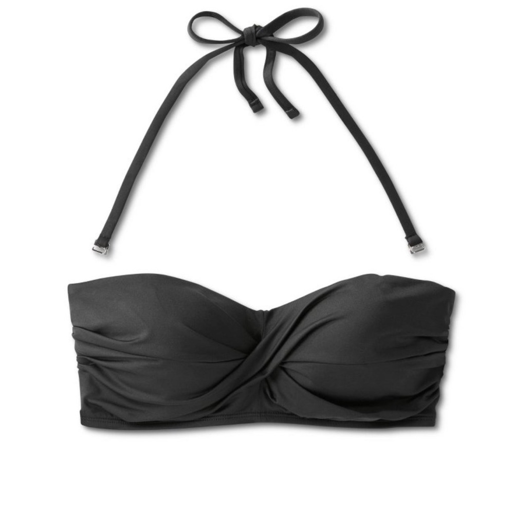 Kona Sol NWT Women’s Molded Bandeau Small (4-6) Black Bikini Top